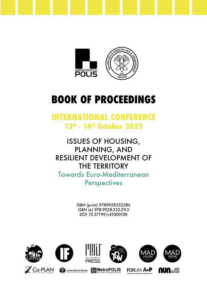 Book Cover: Conference Proceedings: ISSUES OF HOUSING,  PLANNING, AND  RESILIENT DEVELOPMENT OF THE TERRITORY - Towards Euro-Mediterranean  Perspectives