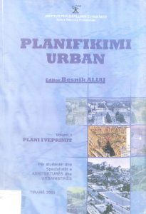 Book Cover: Planifikimi Urban. Volumi 1 - Plani i Veprimit