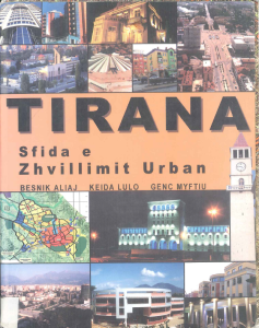 Book Cover: Tirana. Sfida e Zhvillimit Urban